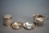 PAIR OF EGYPTIAN SILVER AND CO
