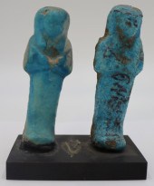 PAIR OF EGYPTIAN USHABTI FIGUR