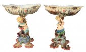 PAIR OF EICHWALD FIGURAL MAJOL