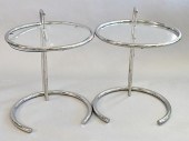 PAIR OF EILEEN GRAY MODERN CHR