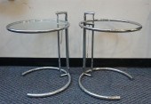PAIR OF EILEEN GRAY STYLE CHRO