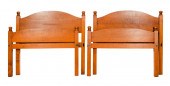 PAIR OF ELDRED WHEELER CURLY M