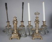 PAIR OF ELECTRIFIED SILVERPLAT
