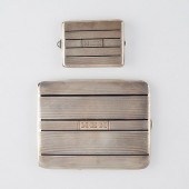 PAIR OF ELGIN ART DECO STERLIN