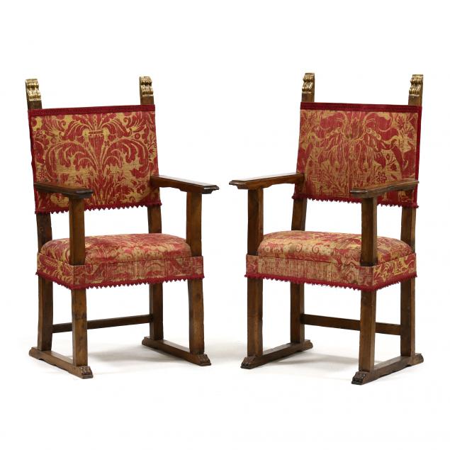 PAIR OF ELIZABETHAN WALNUT