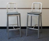 PAIR OF EMECO BRUSHED ALUMINUM
