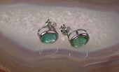 PAIR OF EMERALD AND FOURTEEN K