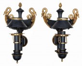PAIR OF EMPIRE BRONZE-MOUNTED