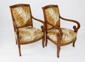PAIR OF EMPIRE ORMOLU-MOUNTED