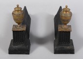 PAIR OF EMPIRE STYLE BRASS AND