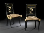 Pair of Empire-Style Ebonized