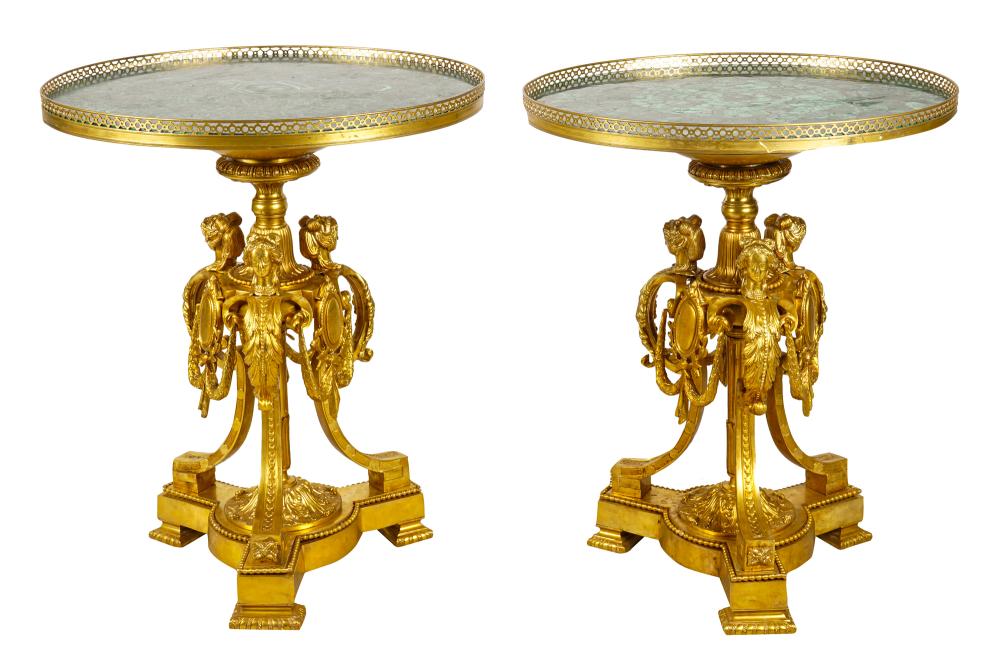 PAIR OF EMPIRE STYLE GILT BRONZE