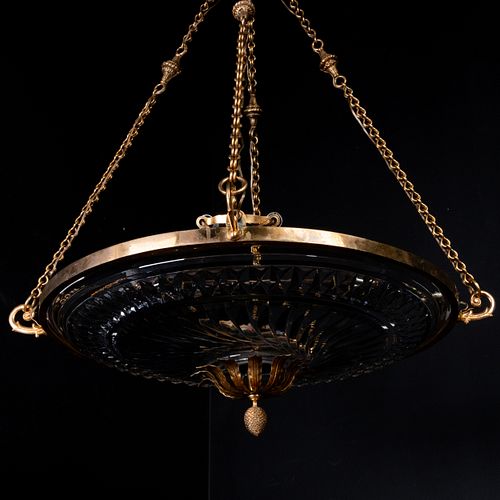 PAIR OF EMPIRE STYLE GILT-BRONZE