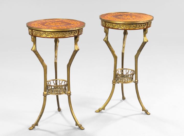Pair of Empire-Style Gilt-Metal and