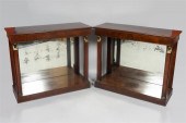 PAIR OF EMPIRE STYLE MAHOGANY