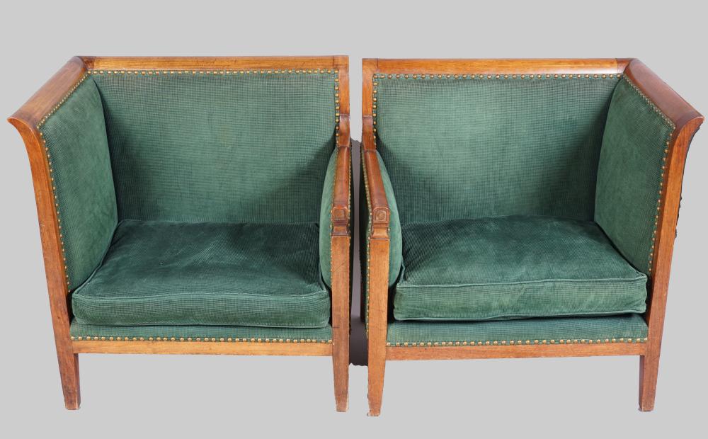 PAIR OF EMPIRE STYLE MAHOGANY