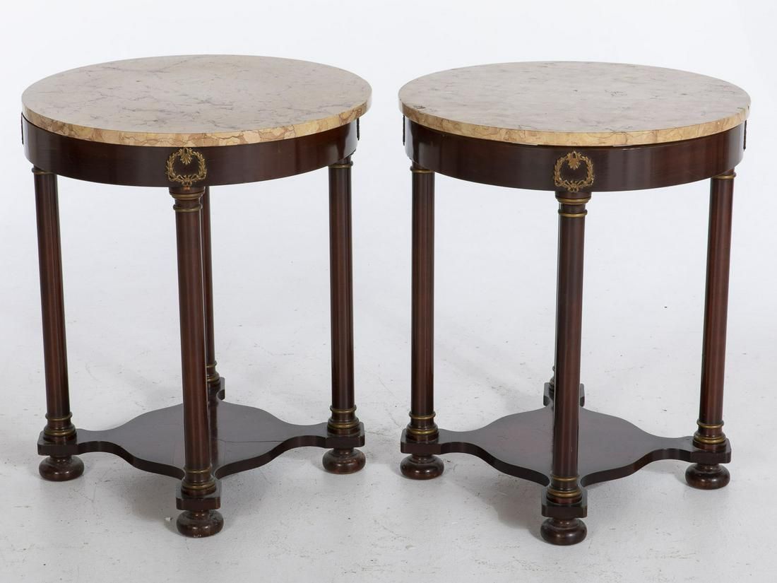 PAIR OF EMPIRE STYLE MAHOGANY