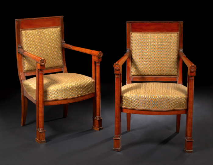 Pair of Empire-Style Mahogany