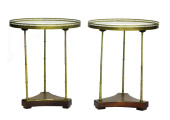 PAIR OF EMPIRE STYLE MARBLE-TO