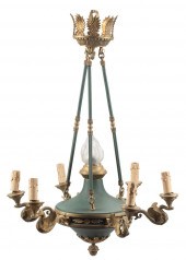 PAIR OF EMPIRE-STYLE SEVEN-LIG