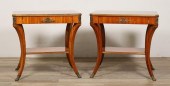 PAIR OF EMPIRE STYLE SIDE TABL