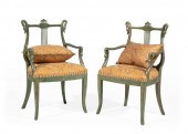PAIR OF EMPIRE-STYLE VERTE PEI