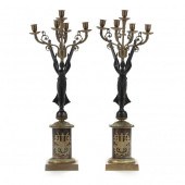 PAIR OF EMPIRE STYLE WINGED VI
