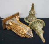 PAIR OF ENAMEL PAINTED FRUITWO