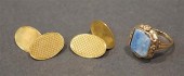 PAIR OF ENGLISH 9-KARAT YELLOW