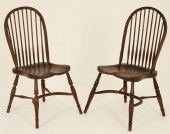 PAIR OF ENGLISH BENTWOOD OAK W