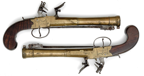 Pair of English BoxLock Flintlock