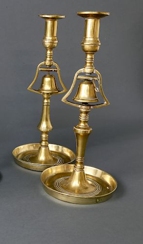 PAIR OF ENGLISH BRASS TAVERN