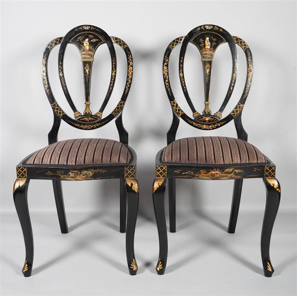 PAIR OF ENGLISH CHINOISERIE