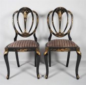 PAIR OF ENGLISH CHINOISERIE DE