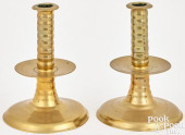 PAIR OF ENGLISH COPPER ALLOY T