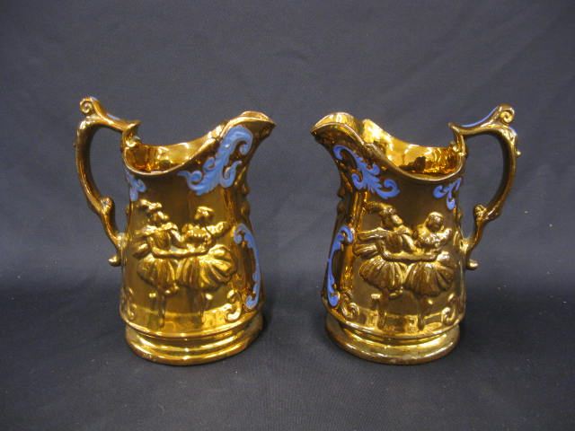 Pair of English Copper Luster