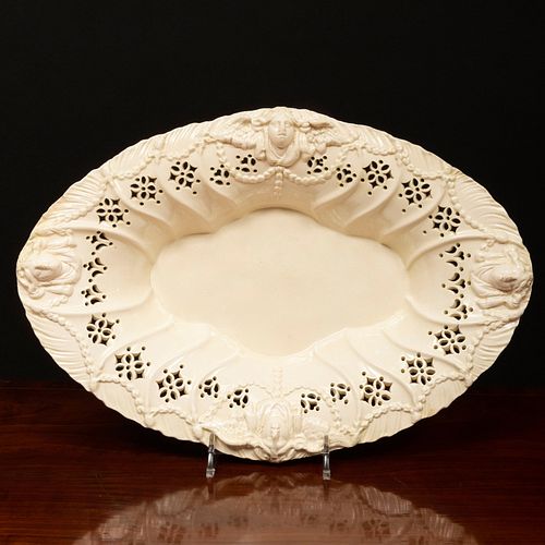 PAIR OF ENGLISH CREAMWARE