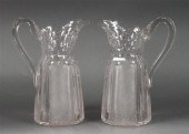 Pair of English cut and facete