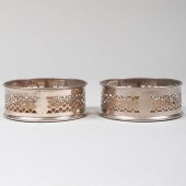 PAIR OF ENGLISH CUT GLASS DECA