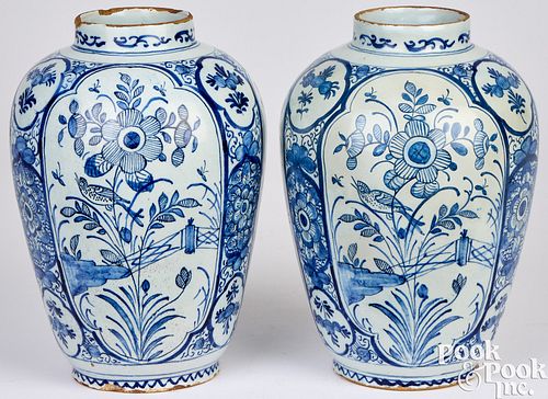 PAIR OF ENGLISH DELFTWARE