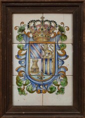PAIR OF ENGLISH FRAMED POLYCHR