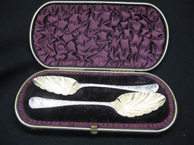 Pair of English Georgian Sterling