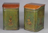 PAIR OF ENGLISH GREEN TÃƒâ€LE