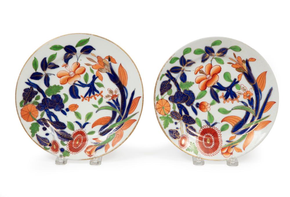 PAIR OF ENGLISH IMARI PALETTE