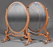 PAIR OF ENGLISH INLAID MAHOGAN