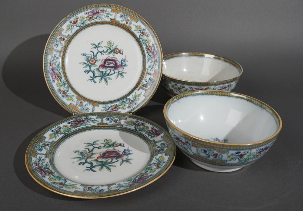 PAIR OF ENGLISH IRONSTONE PLATES