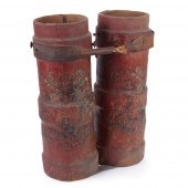 PAIR OF ENGLISH LEATHER FIRE B