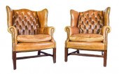 PAIR OF ENGLISH LEATHER WING C