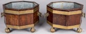 PAIR OF ENGLISH MAHOGANY WINE