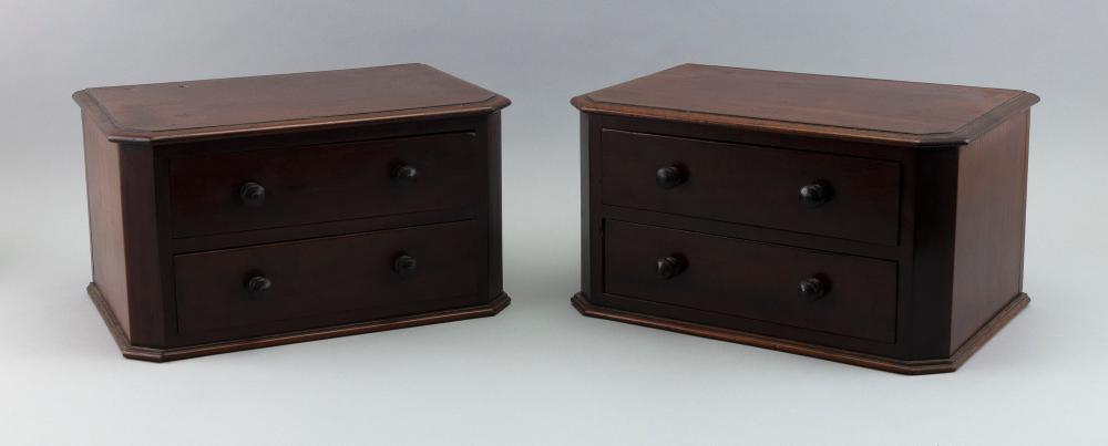 PAIR OF ENGLISH MINIATURE